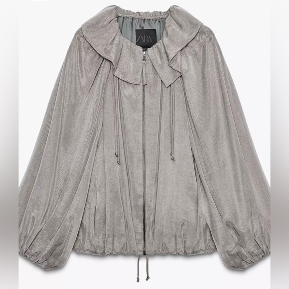 Zara Jackets & Blazers - Zara ZW Collection Bomber Jacket | Light Gray | M | Gorgeous | NWT